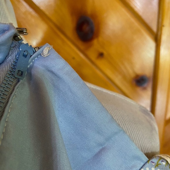 Vintage 1950s NWT Prentiss Lane Dorothy Burns Butterfly Floral Dress 11 ILGWU - Picture 13 of 13